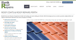 Desktop Screenshot of perthroofrepairs.com.au